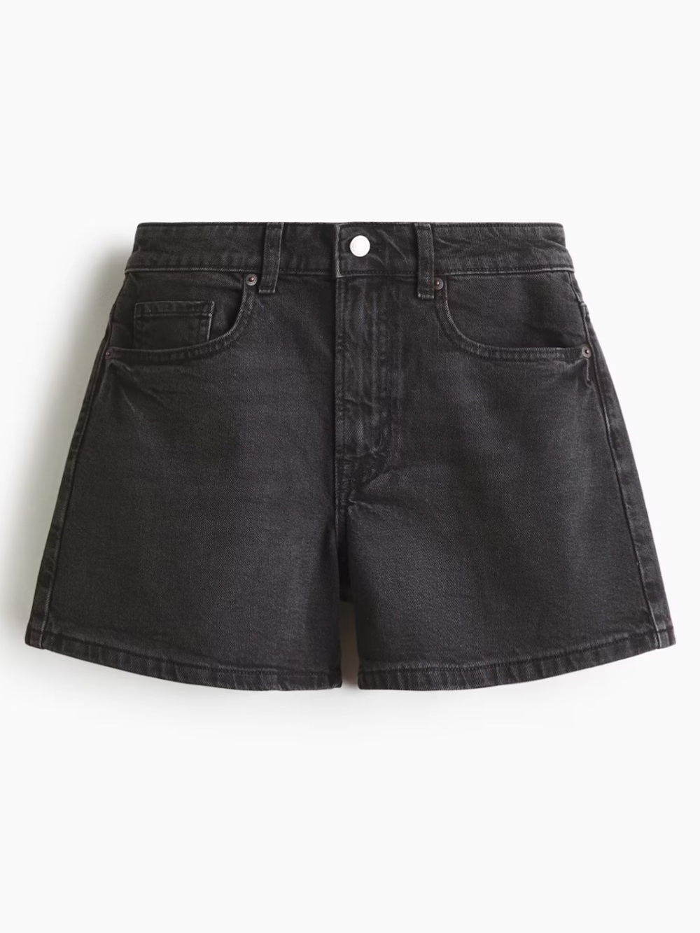 H&M Black Demin Jean Shorts. Size: 4